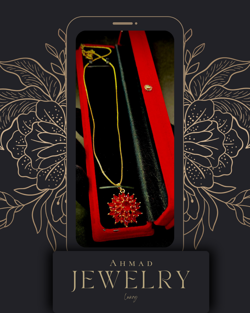 Ruby Blossom Pendant